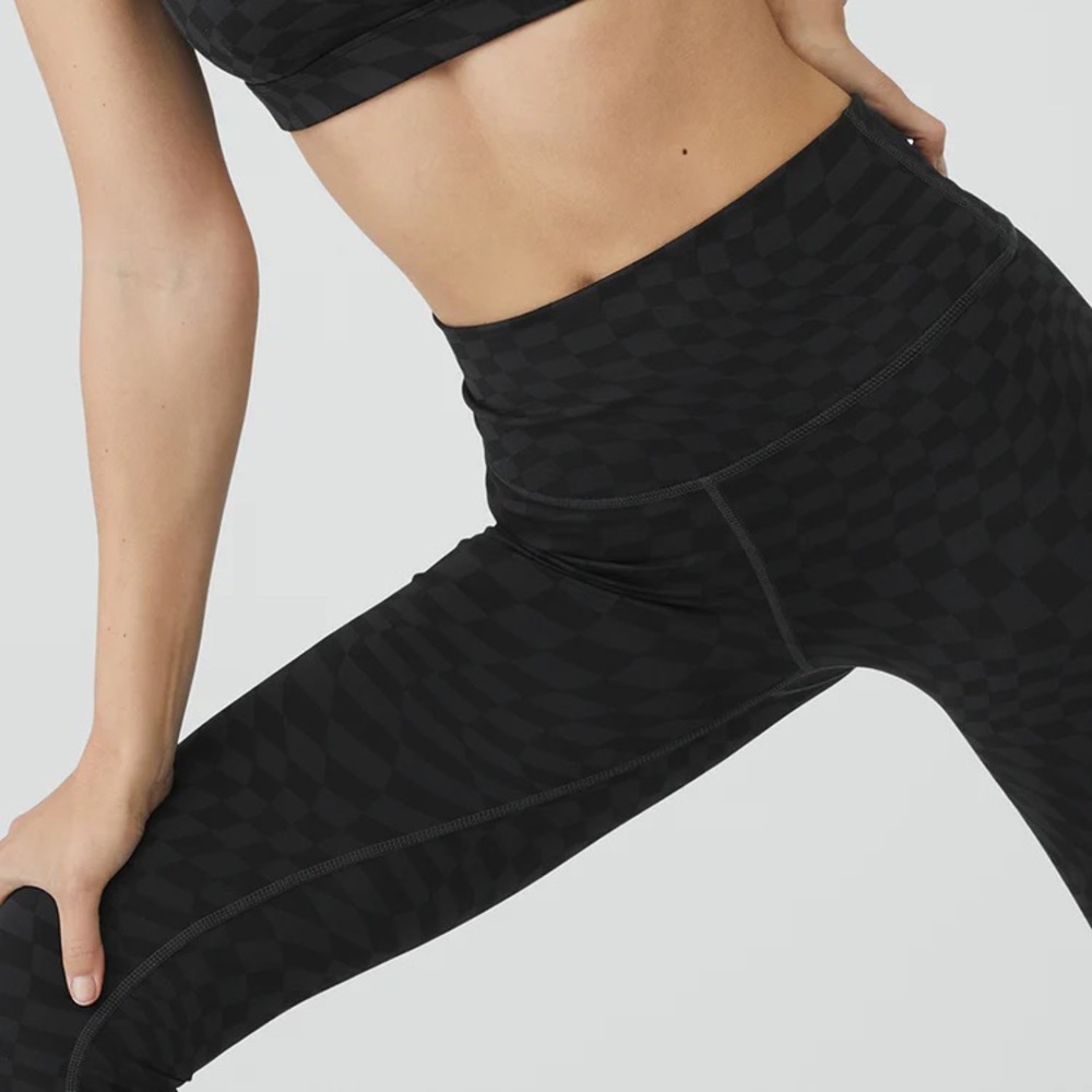 ALO Yoga Jacquard Checkered High Waisted Legging